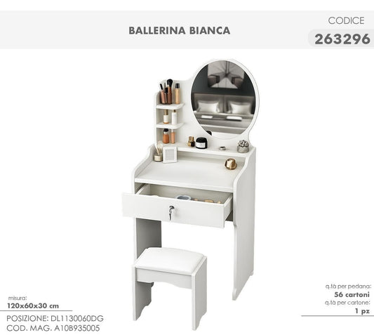 Postazione trucco ballerina