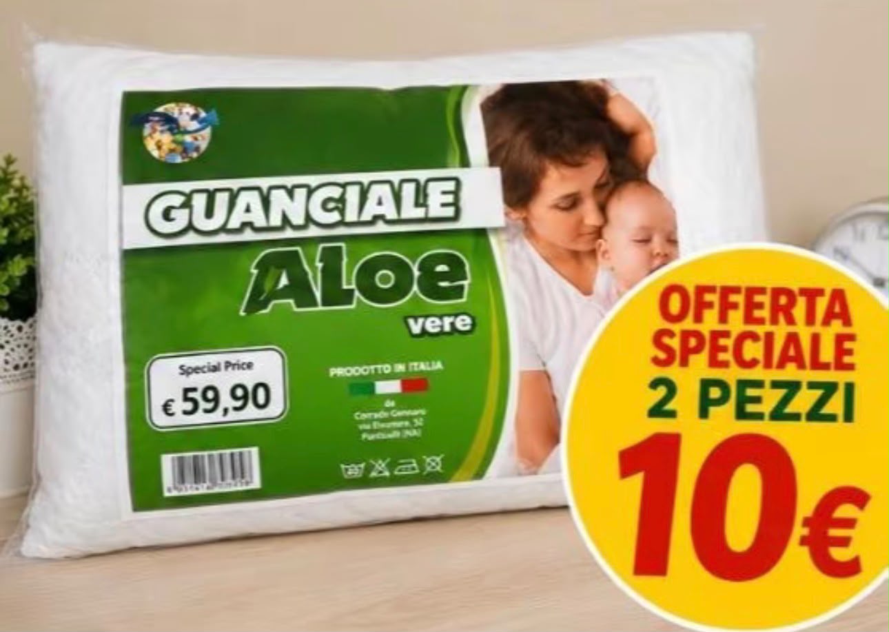 Guanciale Aloe 2pz