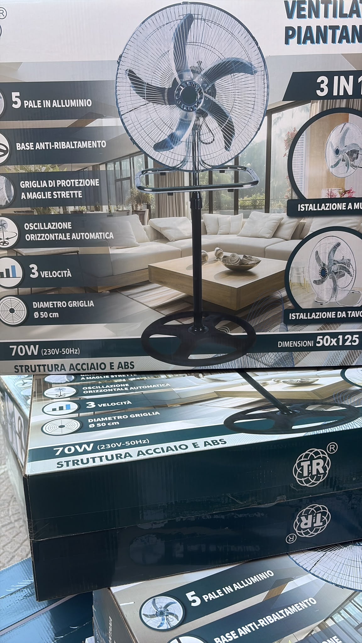 Ventilatore Piantana 3 in 1