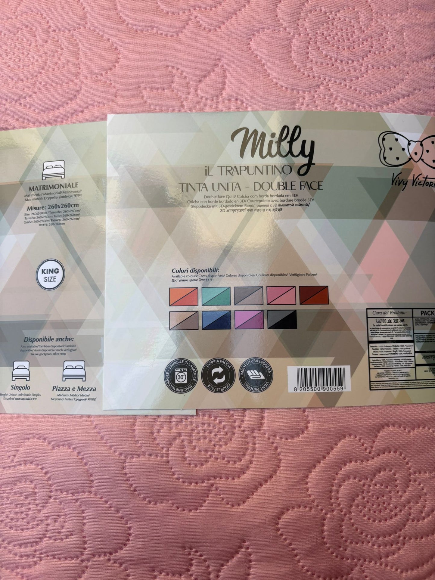 Trapuntino Matrimoniale double face ART:MILLY