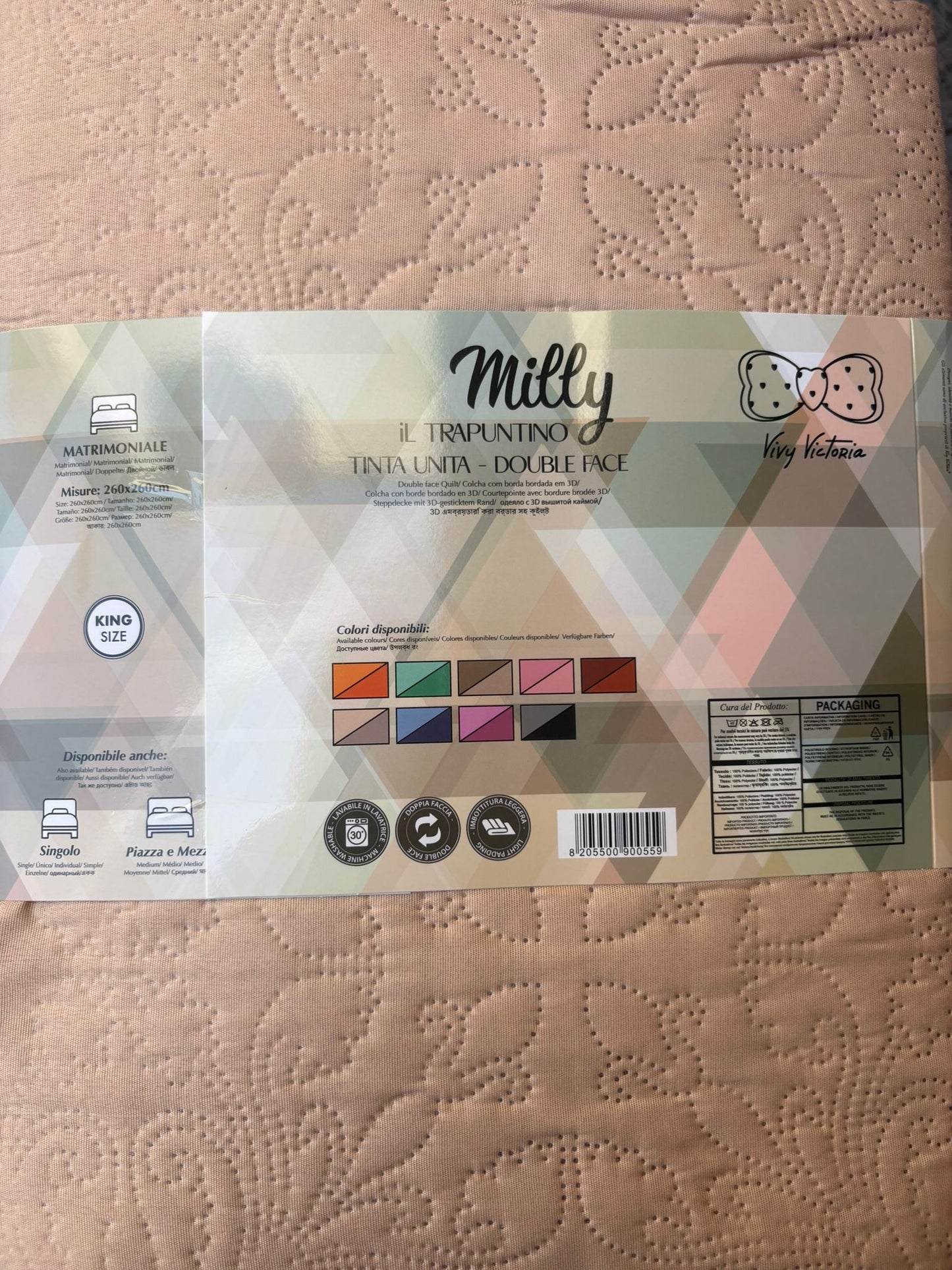 Trapuntino Matrimoniale double face ART:MILLY
