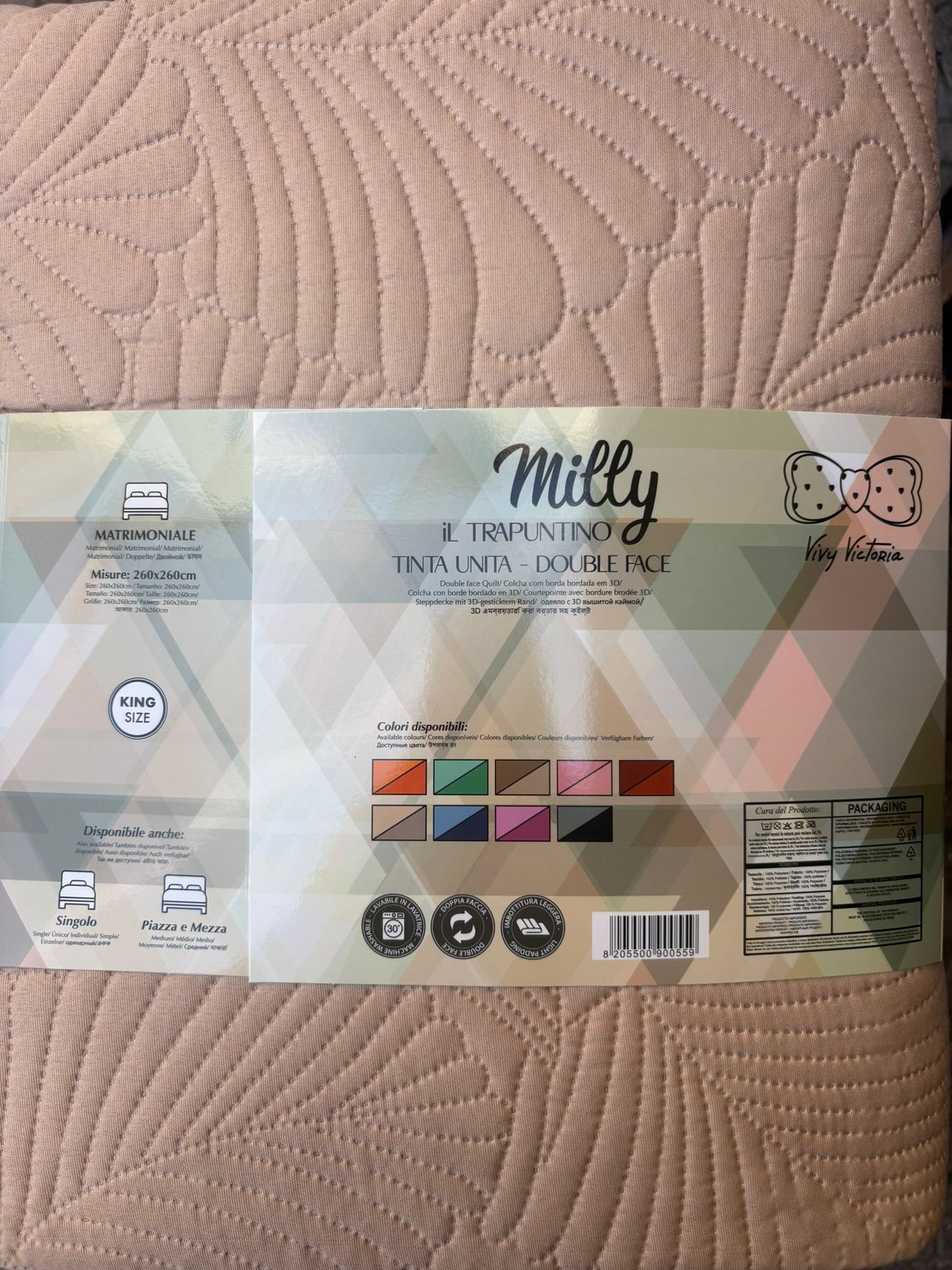 Trapuntino Matrimoniale double face ART:MILLY