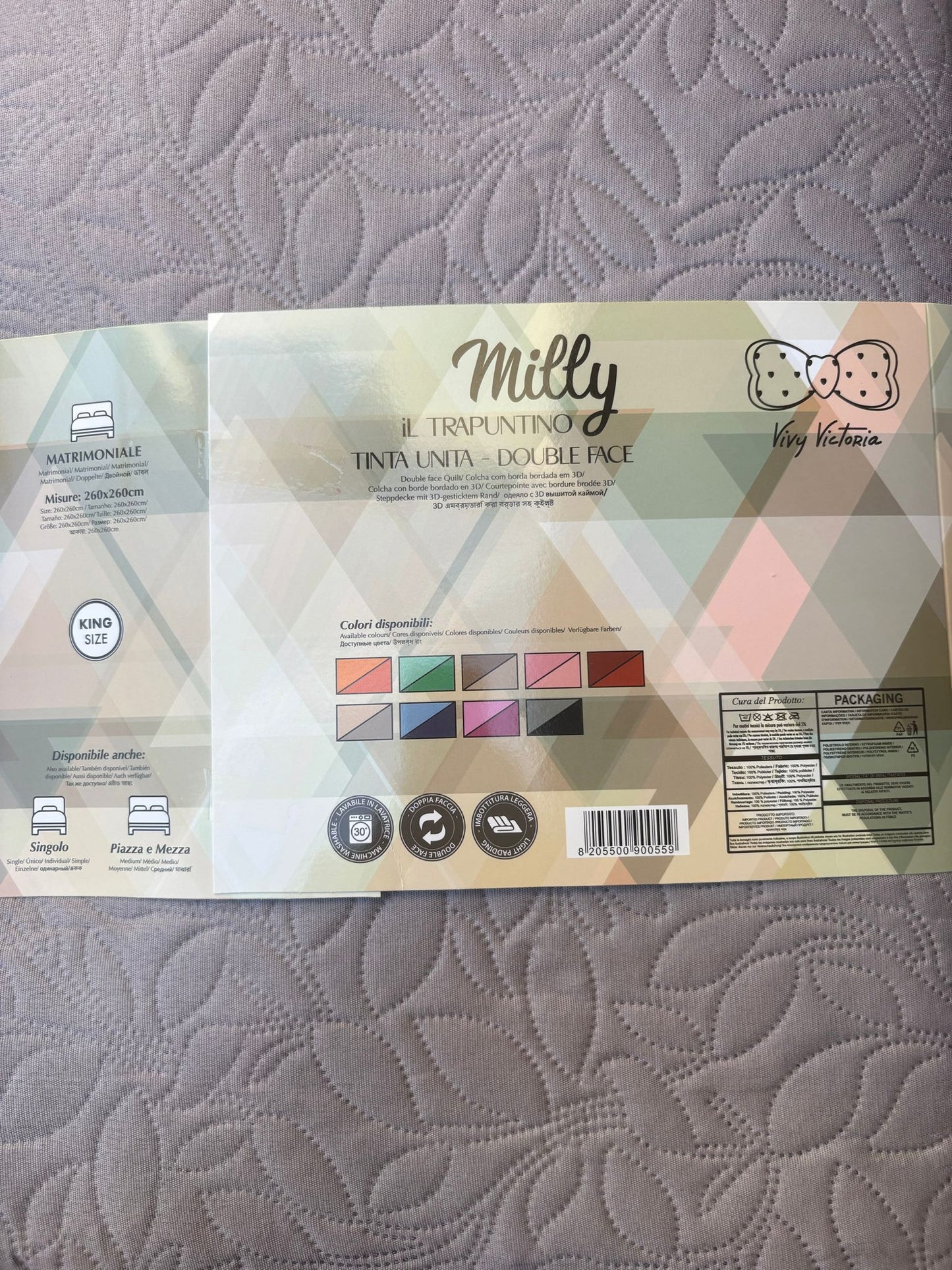 Trapuntino Matrimoniale double face ART:MILLY